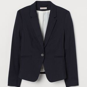 H&M navy blue fitted blazer